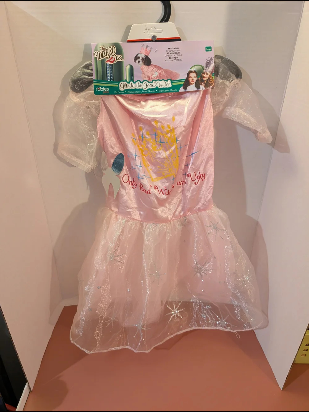 NWT Rubies Pets The Wizard of Oz Glinda the Good Witch Dog Costume in Large